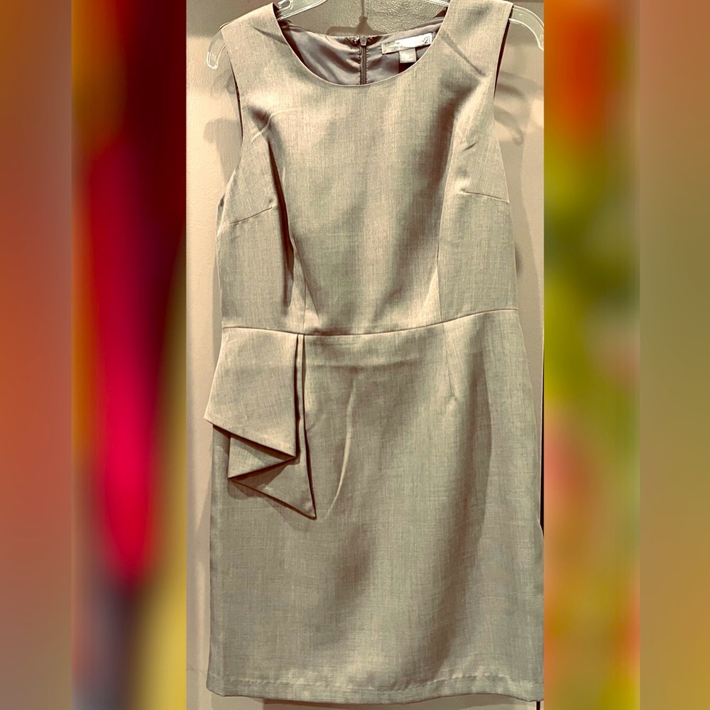 BRAND NEW Forever 21 Short Length Taupe Lined Career Dress Size Jrs Large